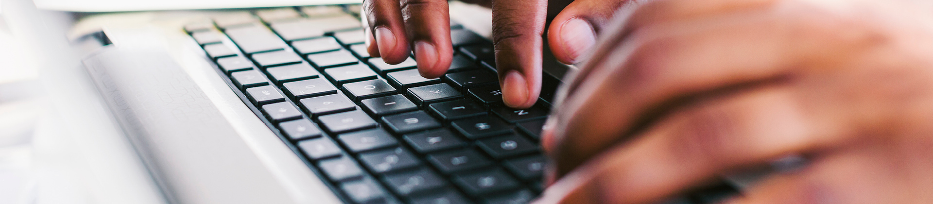 hands on keyboard