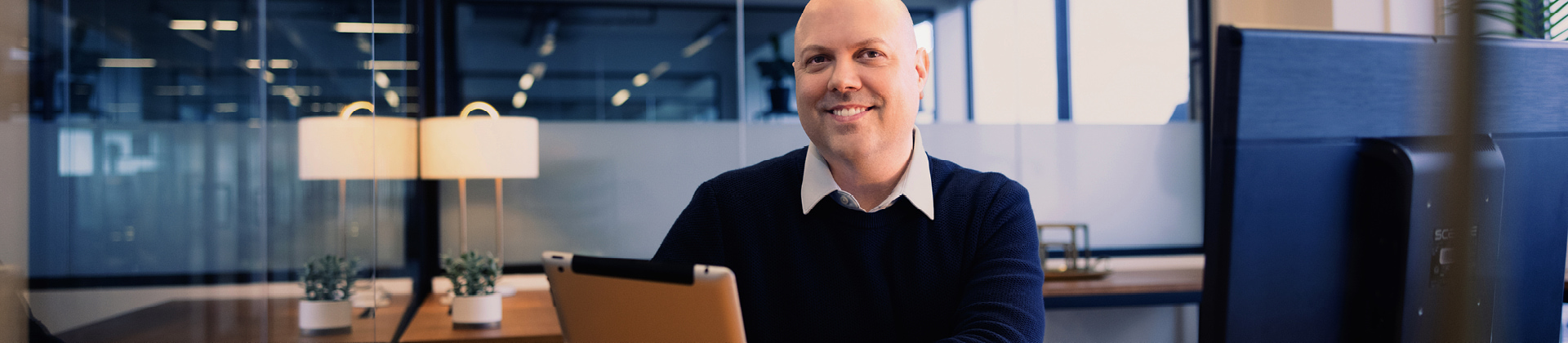 person working at desk